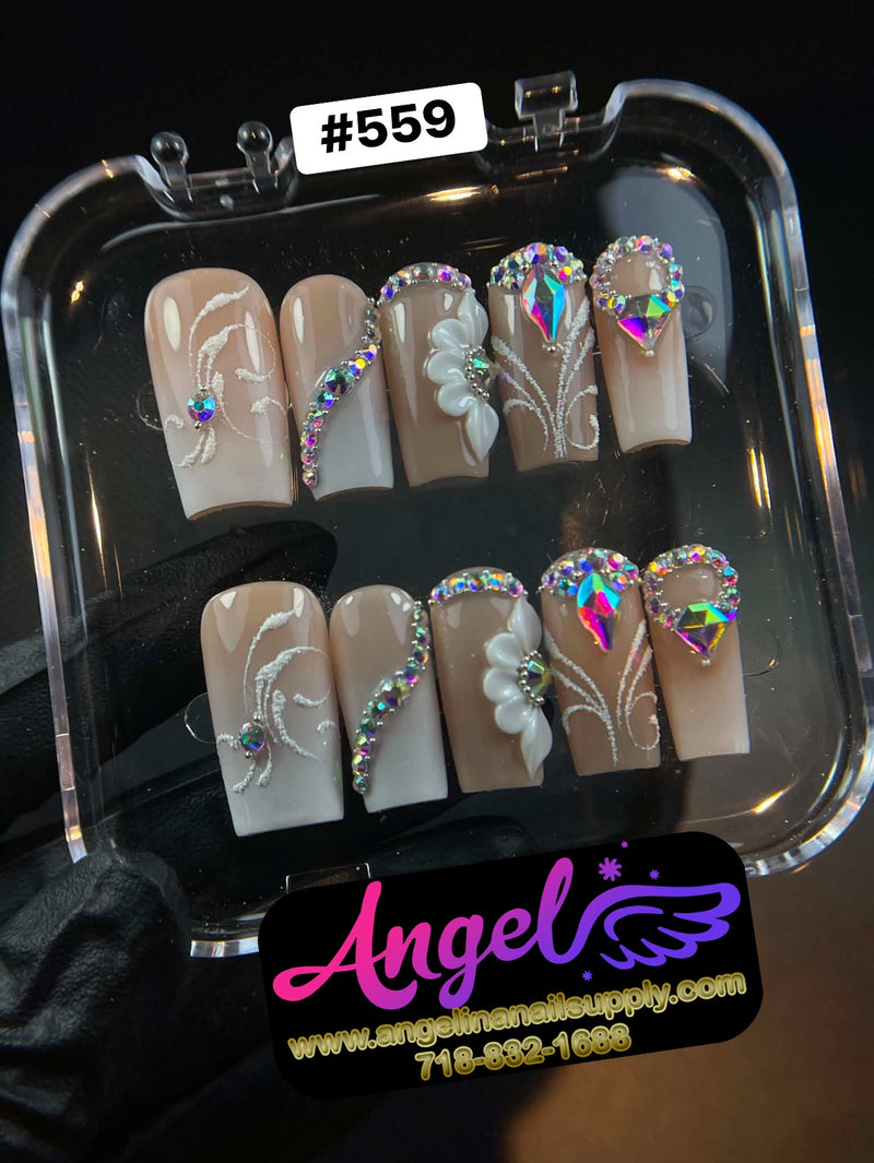 Angelina Handmade Custom Press-On | #559
