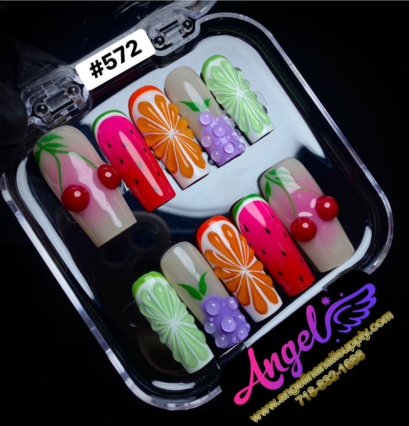 Angelina Handmade Custom Press-On | #572