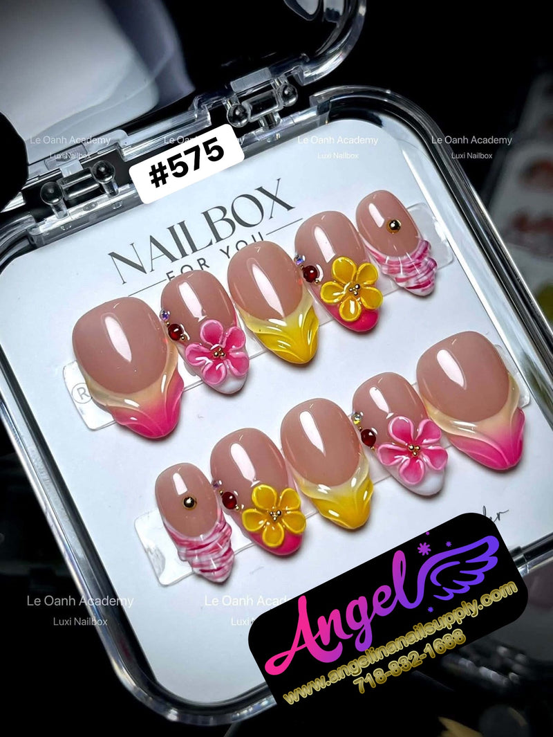 Angelina Handmade Custom Press-On | #575