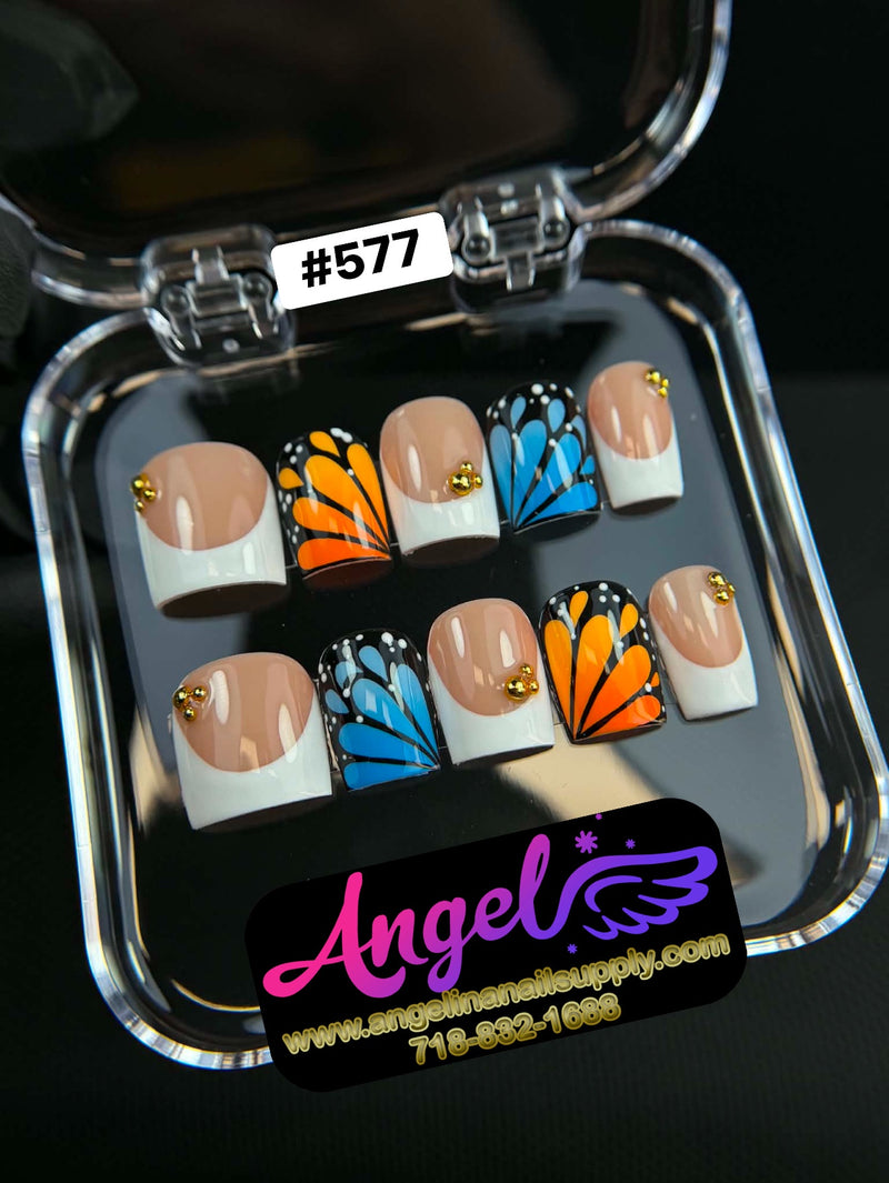 Angelina Handmade Custom Press-On | #577