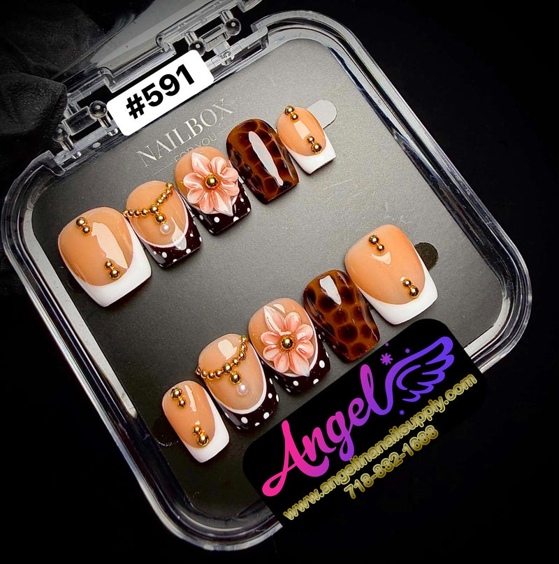 Angelina Handmade Custom Press-On | #591