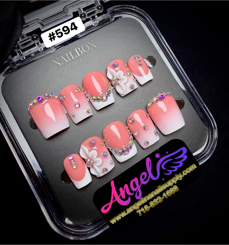 Angelina Handmade Custom Press-On | #594
