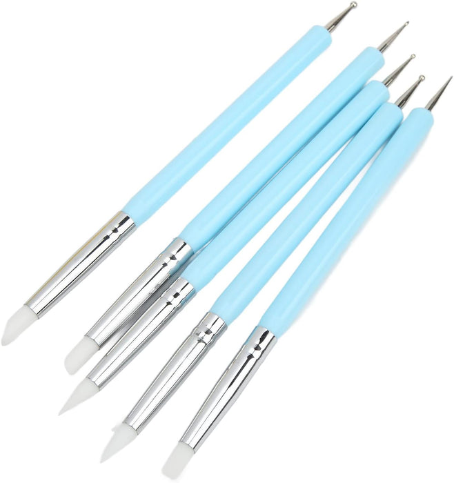 Aora Double Head Nail Art Silicone & Dotting Tools