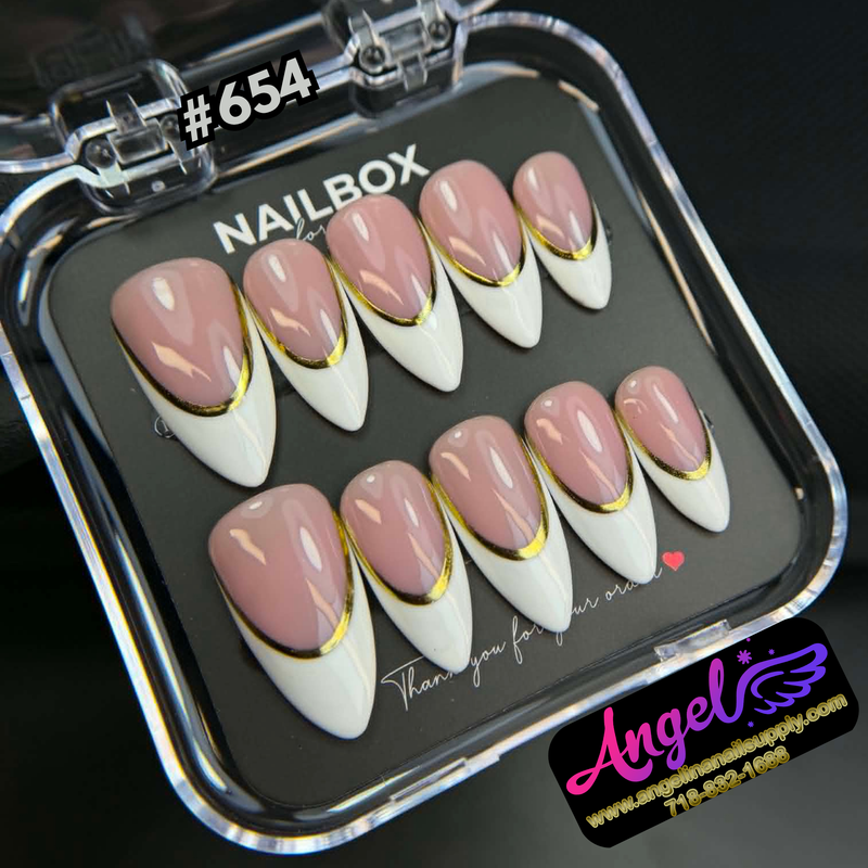 Angelina Handmade Custom Press-On #0654 - Nude Luxe