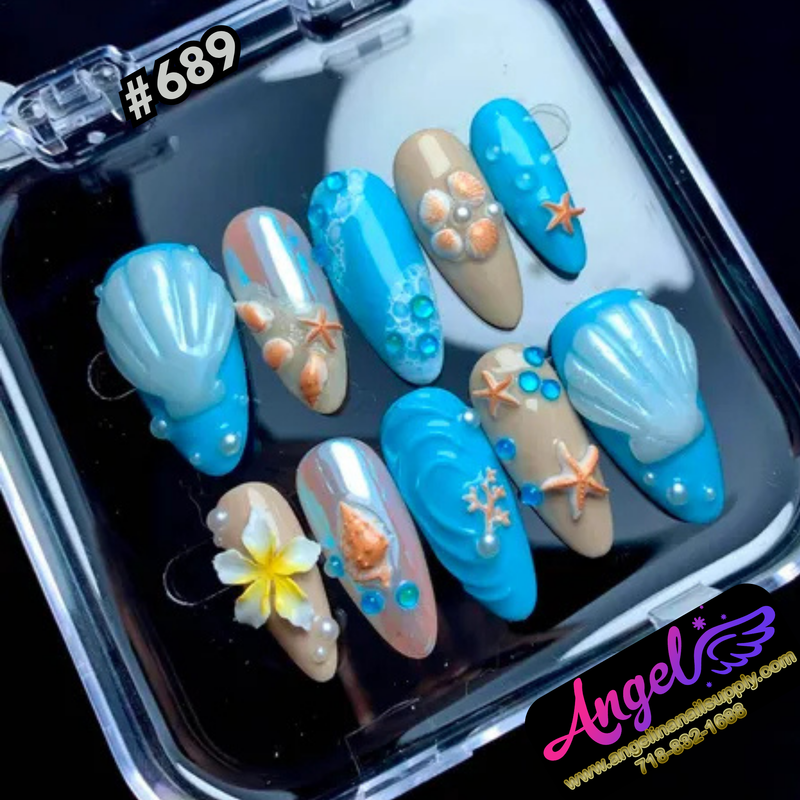 Angelina Handmade Custom Press-On #0689