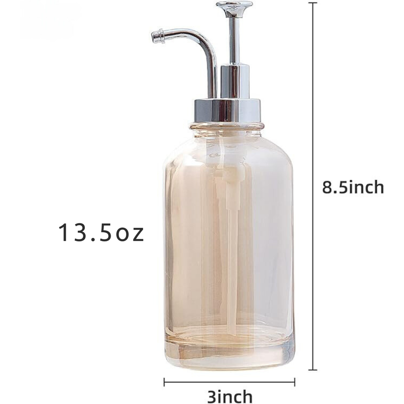 Máy bơm xà phòng thủy tinh 13,5 oz 