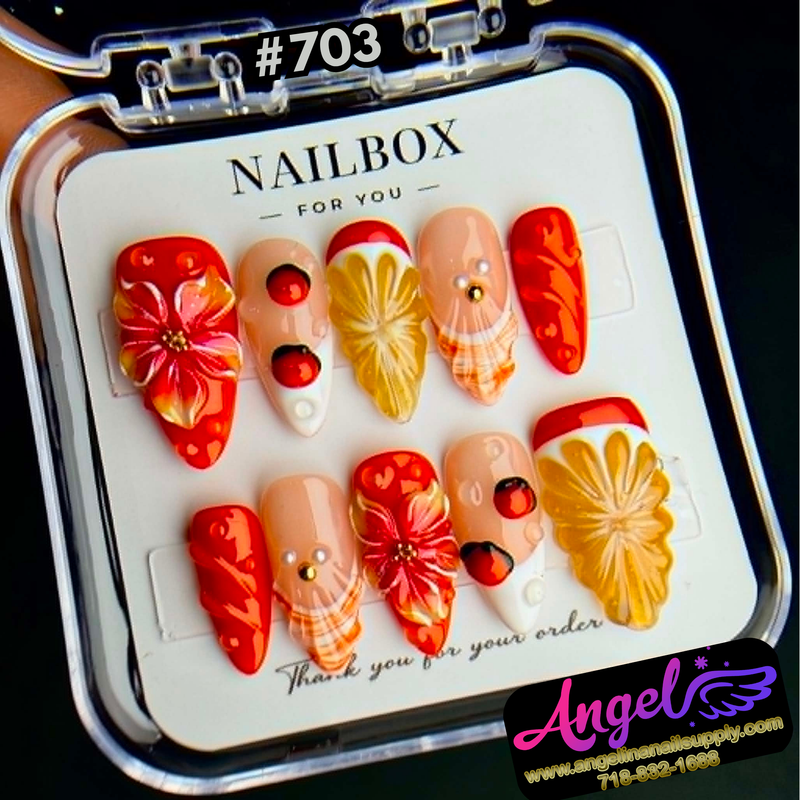 Angelina Handmade Custom Press-On #0703