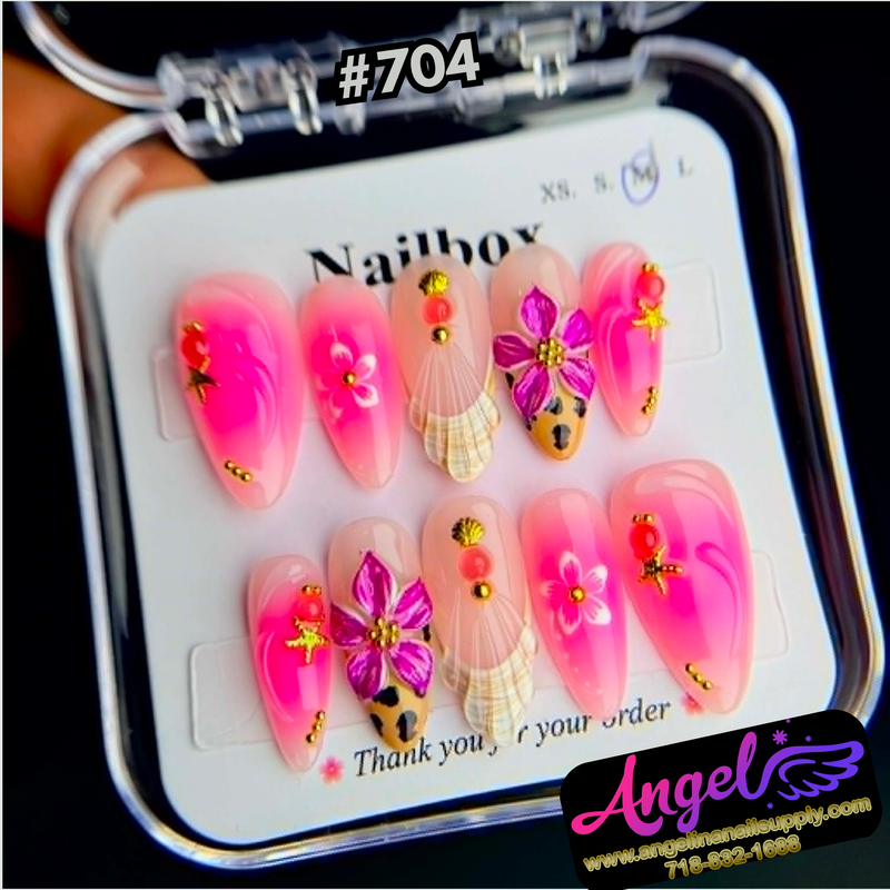 Angelina Handmade Custom Press-On #0704