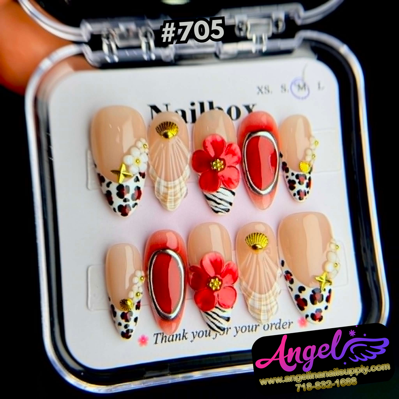 Angelina Handmade Custom Press-On #0705