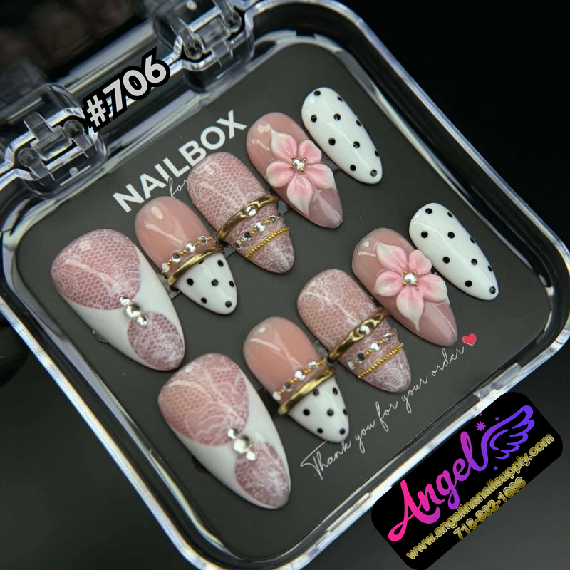 Angelina Handmade Custom Press-On #0706