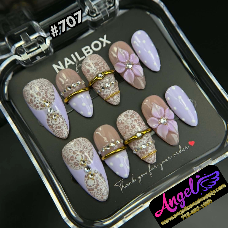 Angelina Handmade Custom Press-On #0707