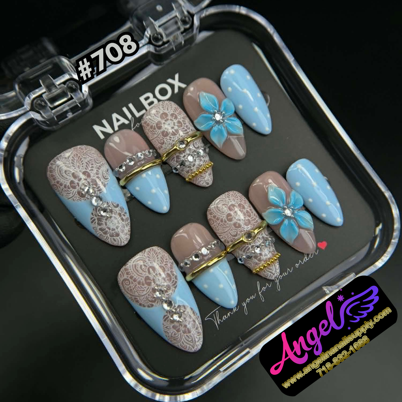 Angelina Handmade Custom Press-On #0708