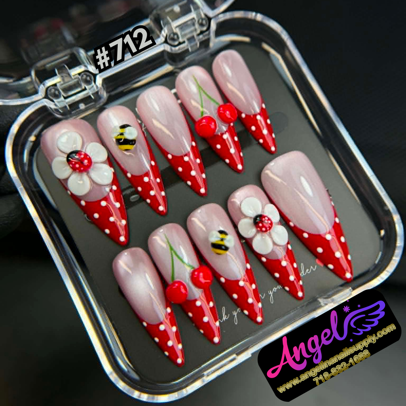 Angelina Handmade Custom Press-On #0712