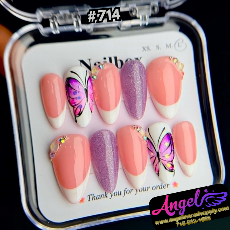 Angelina Handmade Custom Press-On #0714