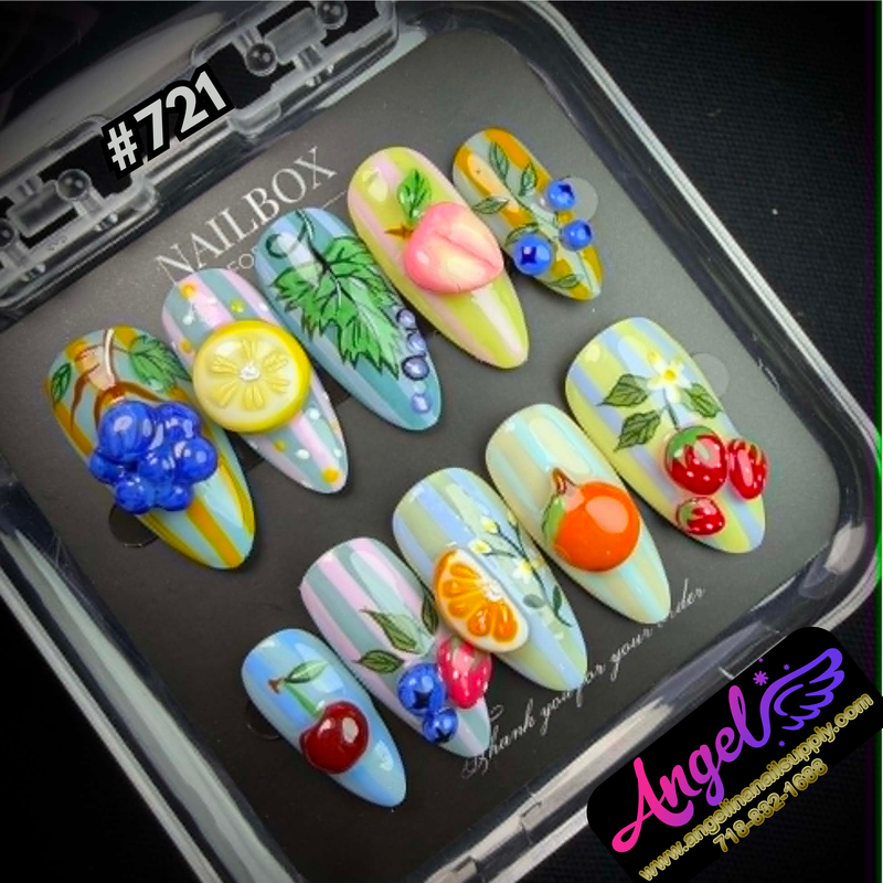 Angelina Handmade Custom Press-On #0721