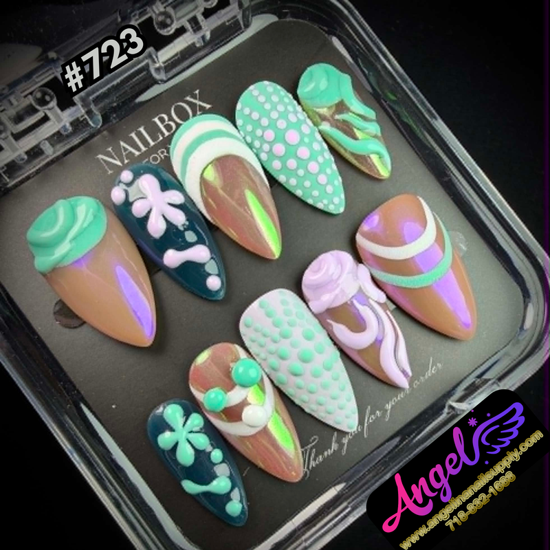 Angelina Handmade Custom Press-On #0723