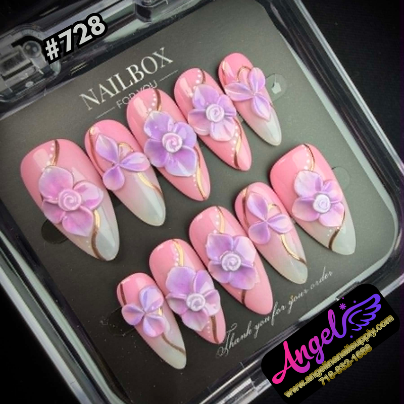 Angelina Handmade Custom Press-On #0728