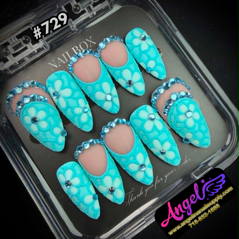 Angelina Handmade Custom Press-On #0729