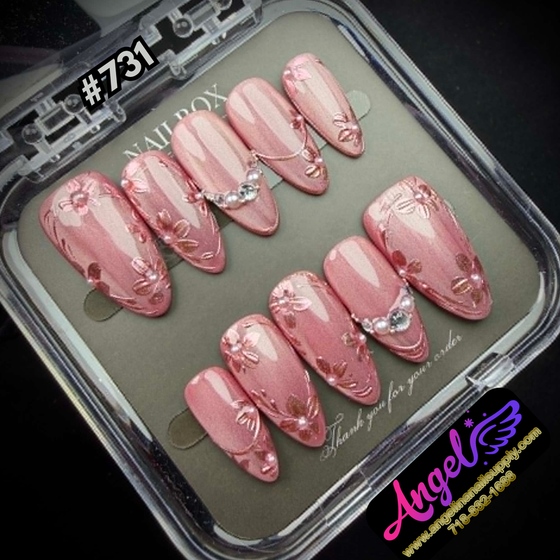 Angelina Handmade Custom Press-On #0731