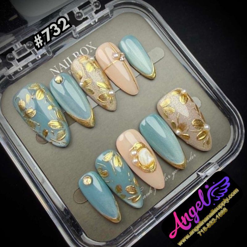 Angelina Handmade Custom Press-On #0732