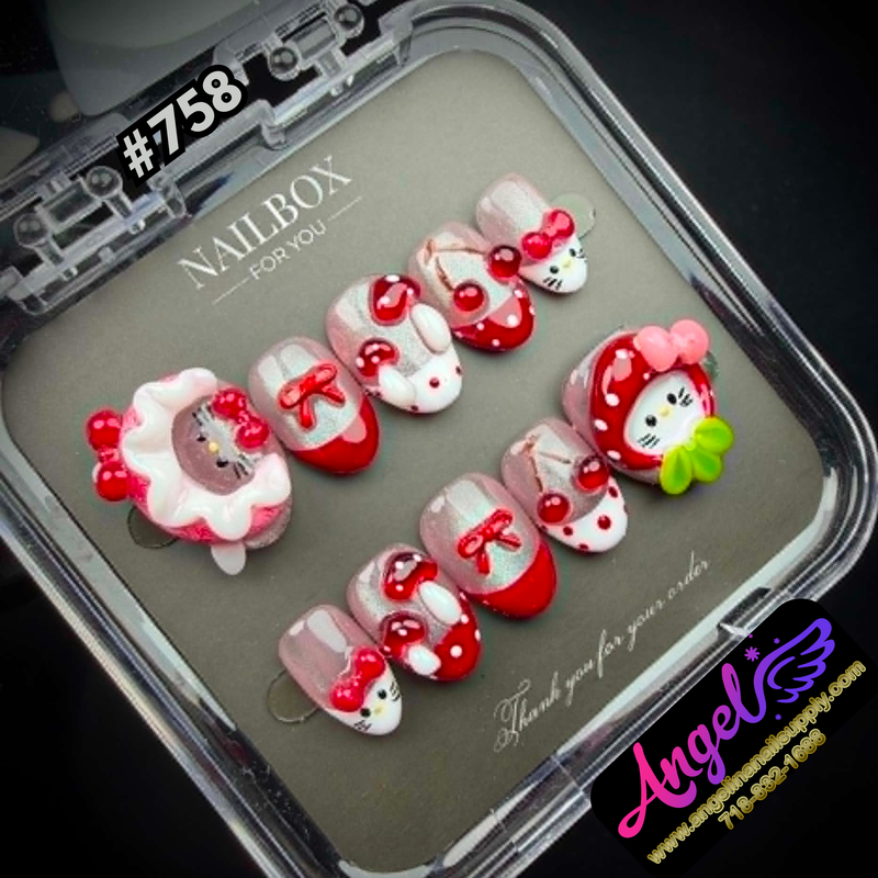 Angelina Handmade Custom Press-On #0758