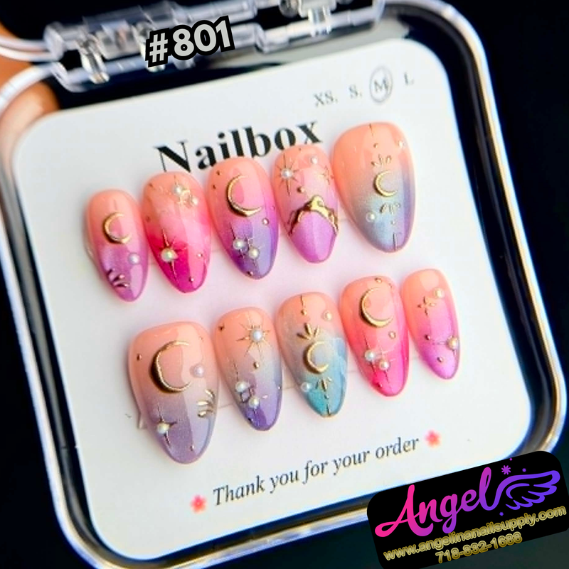 Angelina Handmade Custom Press-On #0801