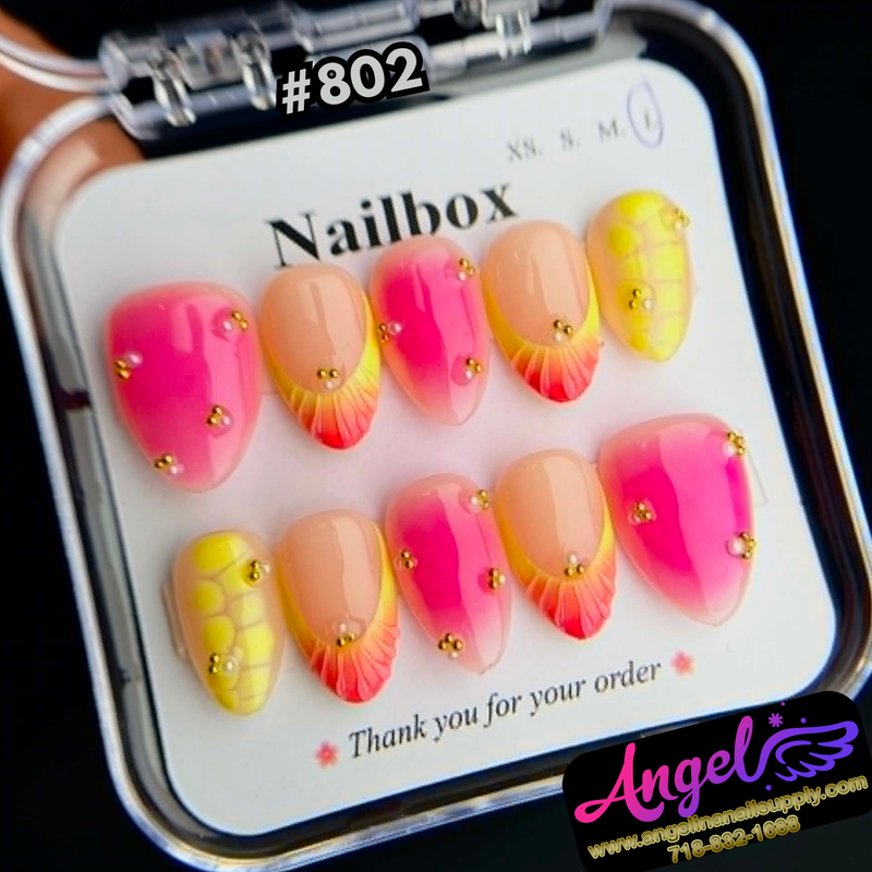 Angelina Handmade Custom Press-On #0802