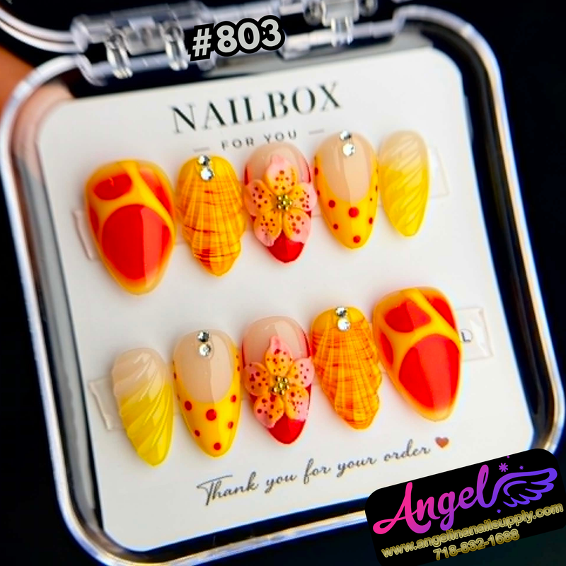 Angelina Handmade Custom Press-On #0803