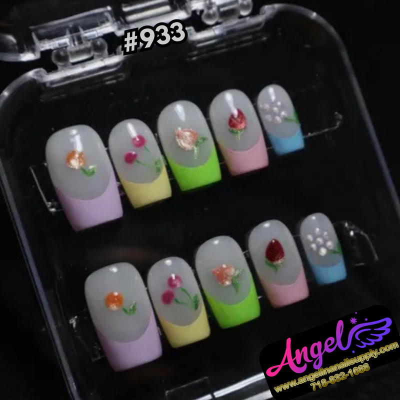 Angelina Handmade Custom Press-On #0933 - Sweet Fruit