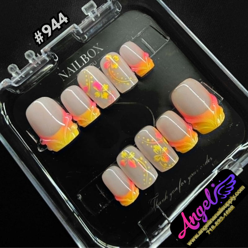 Angelina Handmade Custom Press-On #0944 - Sunset Nectar