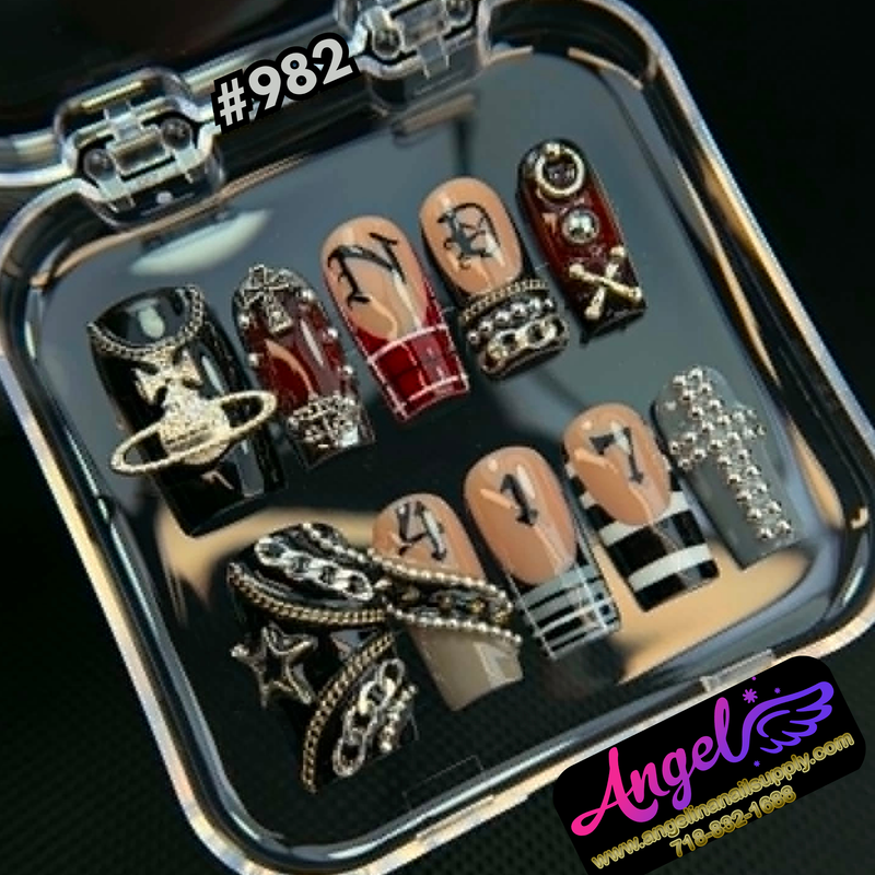 Angelina Handmade Custom Press-On #0982