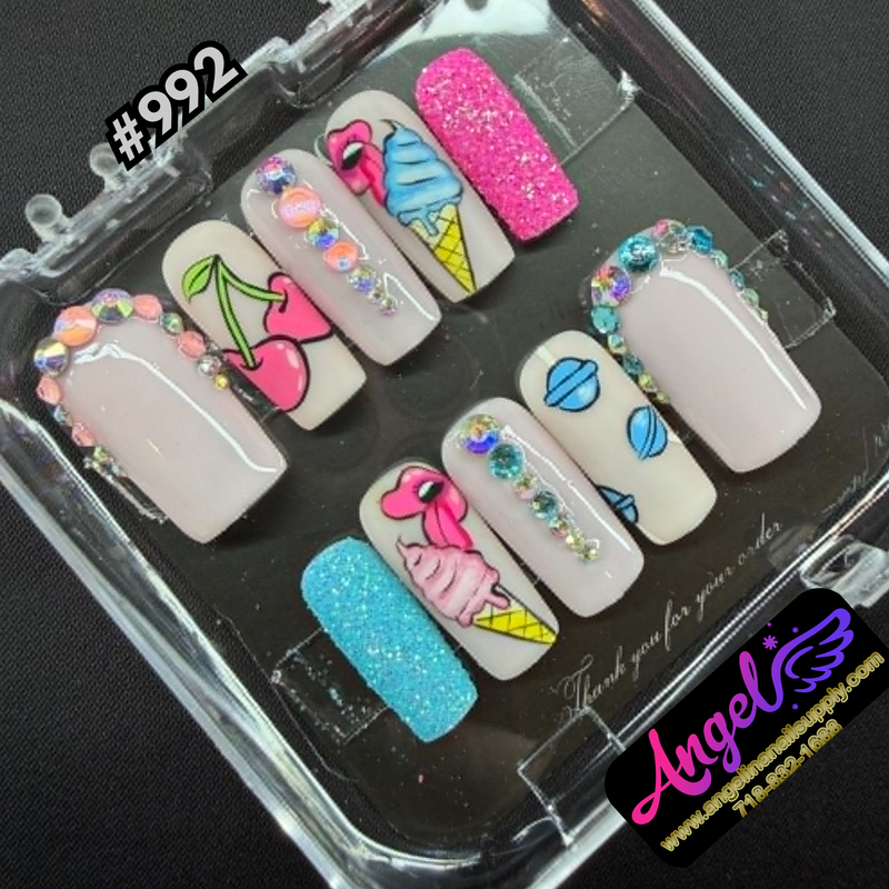 Angelina Handmade Custom Press-On #0992