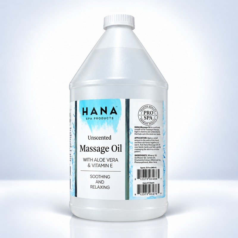 Hana Massage Oil with Aloe Vera & Vitamin E – 1 Gallon
