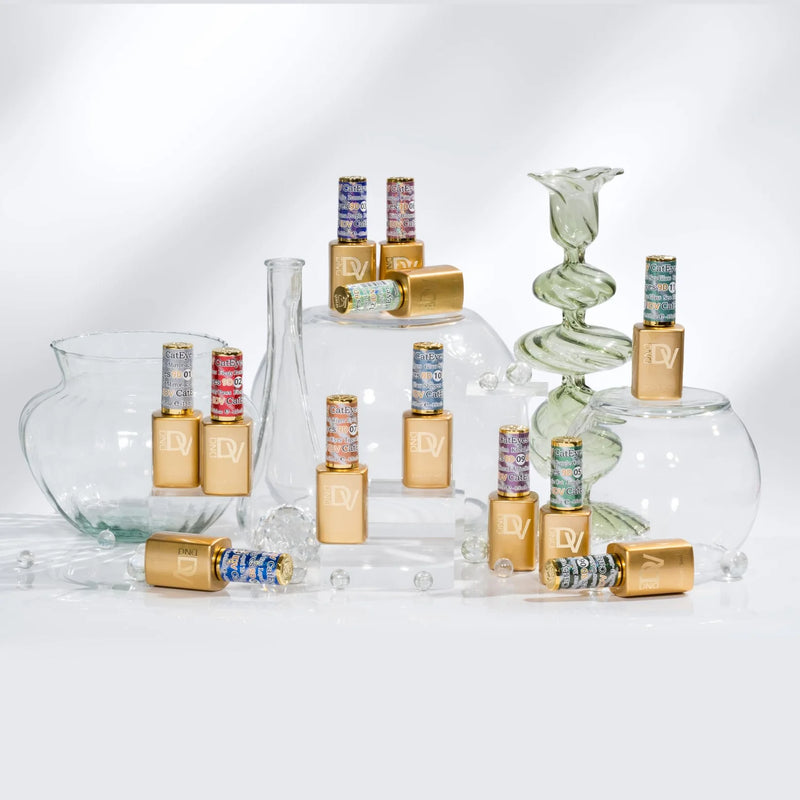 Diva 9D Cat Eyes Collection Glassball Set 12 colors #1 - #12 GEL ONLY