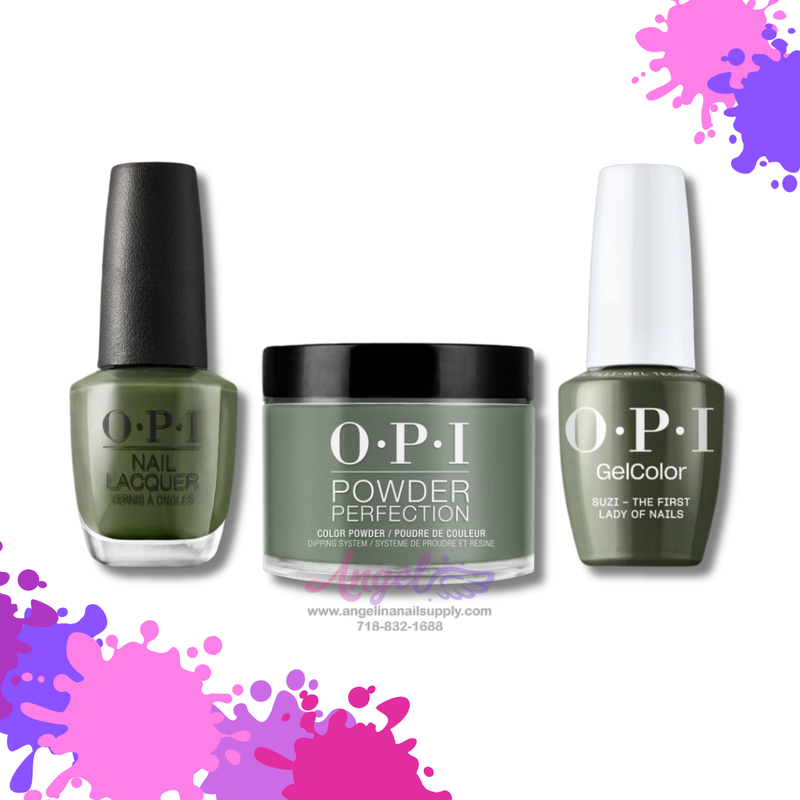 OPI 3in1 combo DP-GC-NL W55 SUZI THE FIRST LADY OF NAILS
