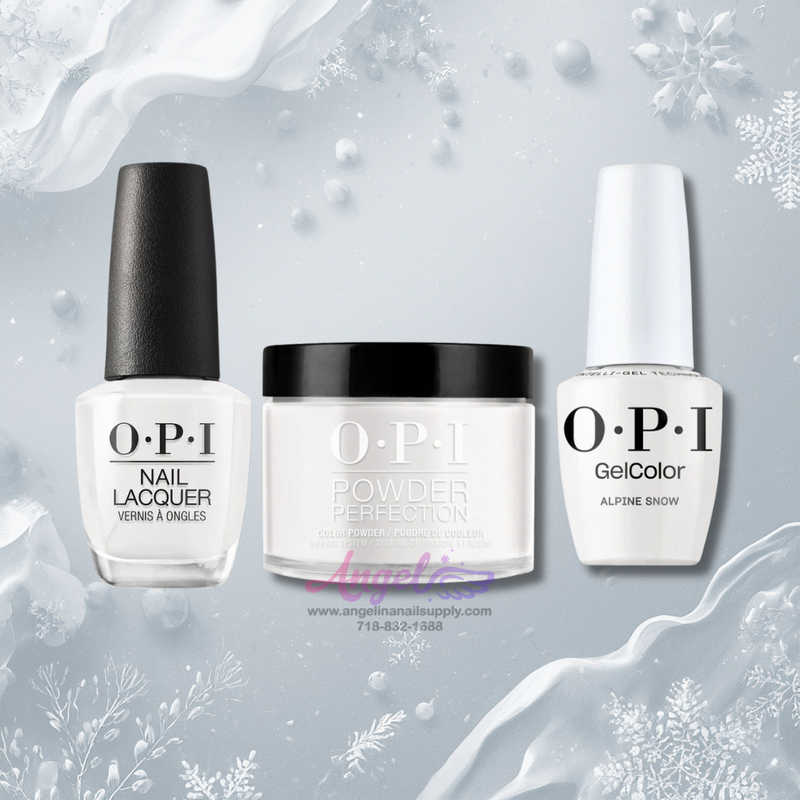 Bộ sản phẩm OPI 3 trong 1 DP-GC-NL L00 ALPINE SNOW