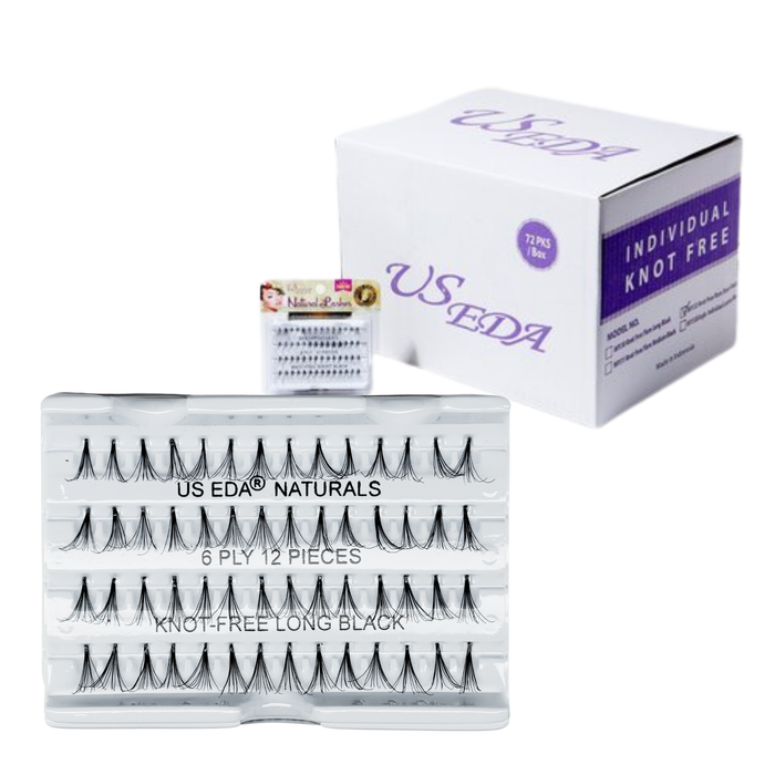 US EDA Natural Lash 12-piece | Long - Box/72 pans