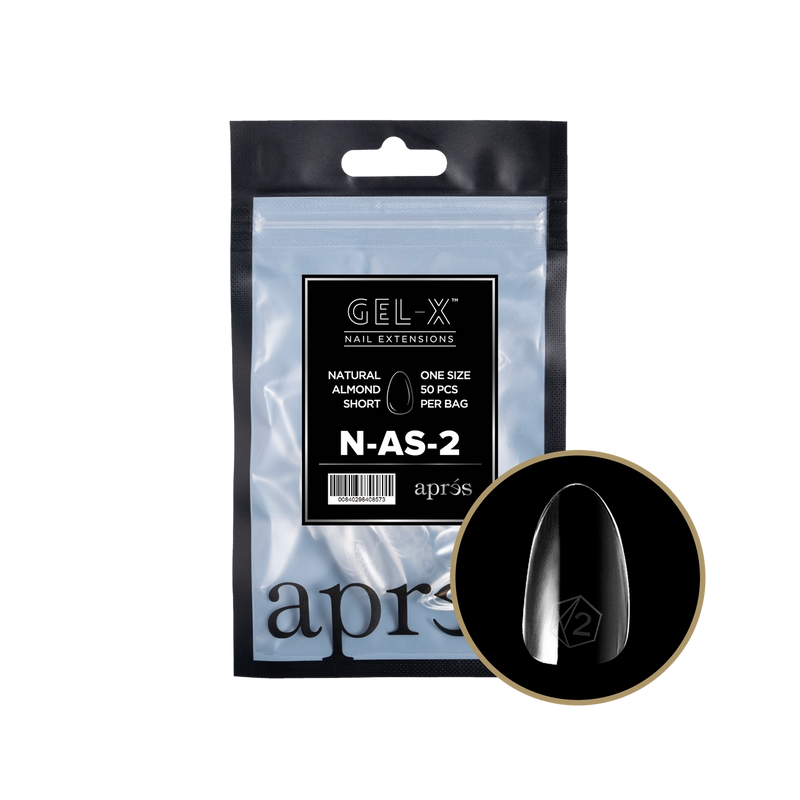 Aprés Gel-X® Natural Almond Short Refill Bag (50pcs/pack)