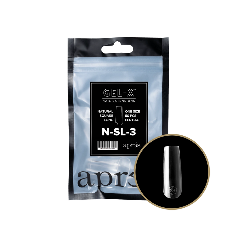 Túi Refill Aprés Natural Square Long (50 cái/gói)