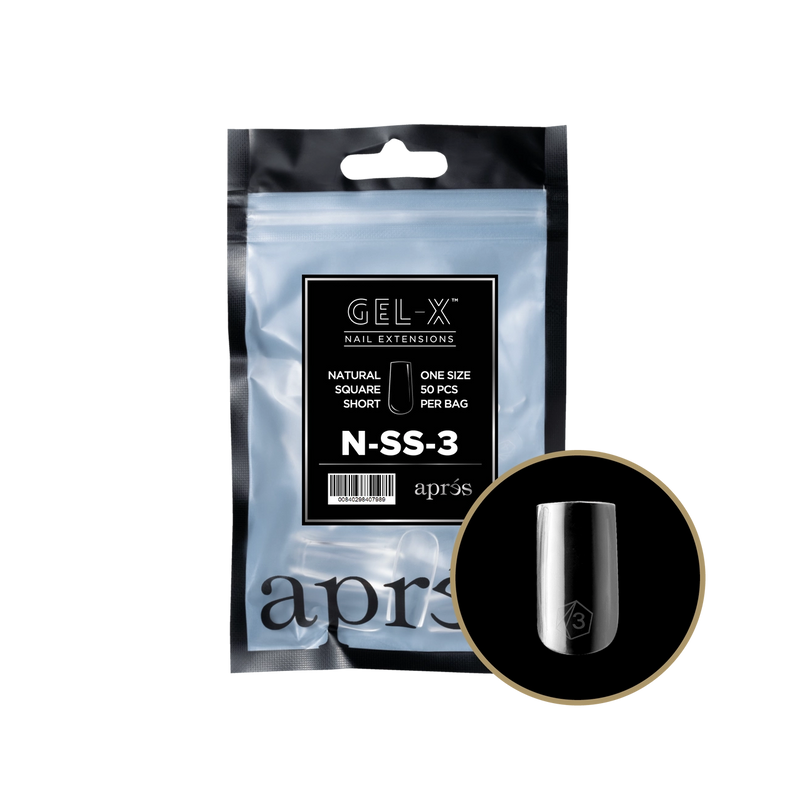 Túi Refill Aprés Natural Square Short (50 cái/gói)
