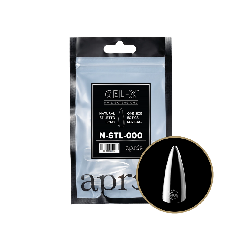 Aprés Gel-X® Natural Stiletto Long Refill Bag (50pcs/pack)