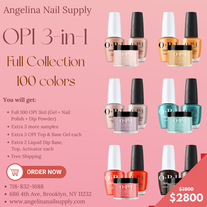 OPI 3in1 Full Collection (100 colors)