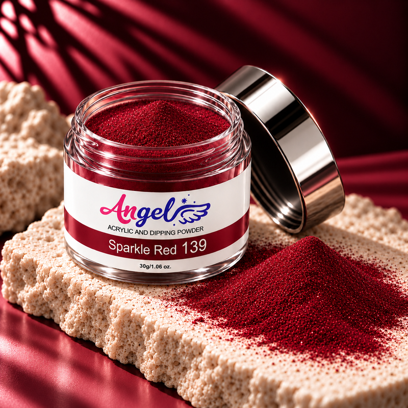 Angel Dip Powder D139 SPARKLE RED