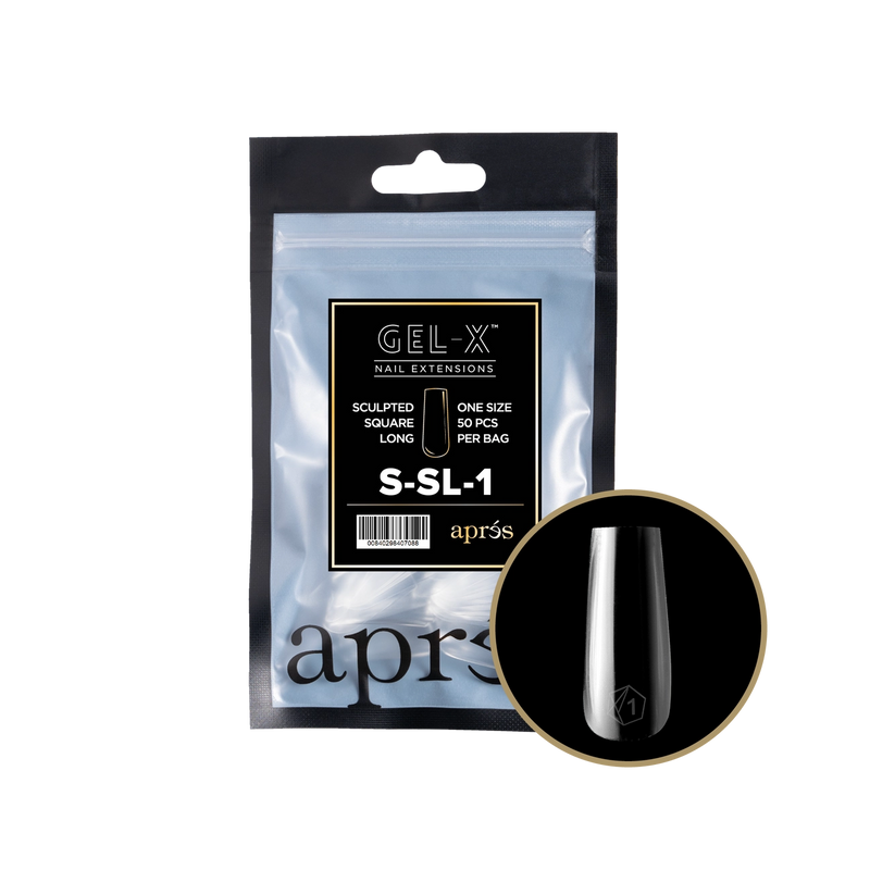 Aprés Gel-X® Sculpted Square Long Refill Bag (50pcs/pack)