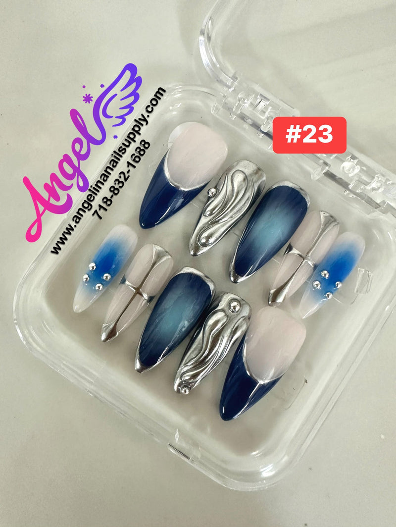 Angelina Handmade Custom Press-On | 001-029 - Angelina Nail Supply NYC