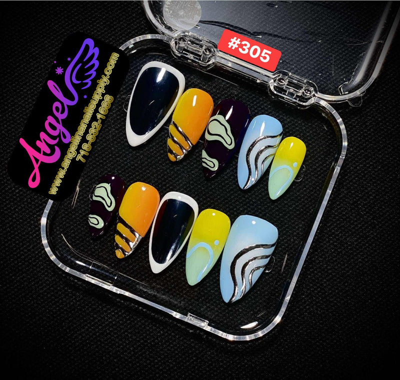 Angelina Handmade Custom Press-On | 300-329 - Angelina Nail Supply NYC