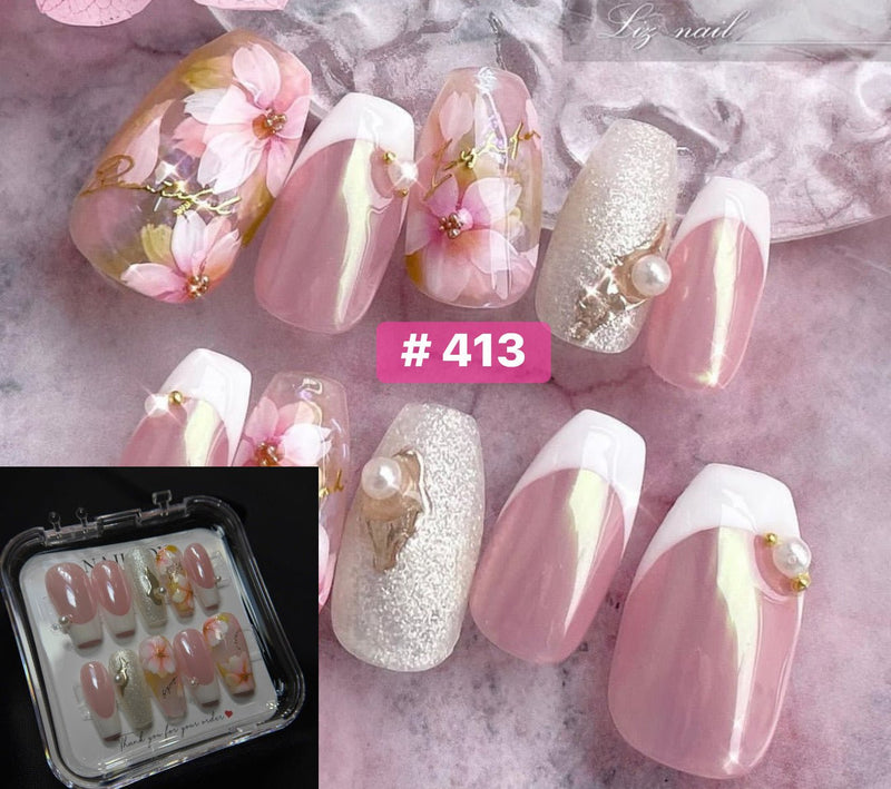 Angelina Handmade Custom Press-On | 390-419 - Angelina Nail Supply NYC