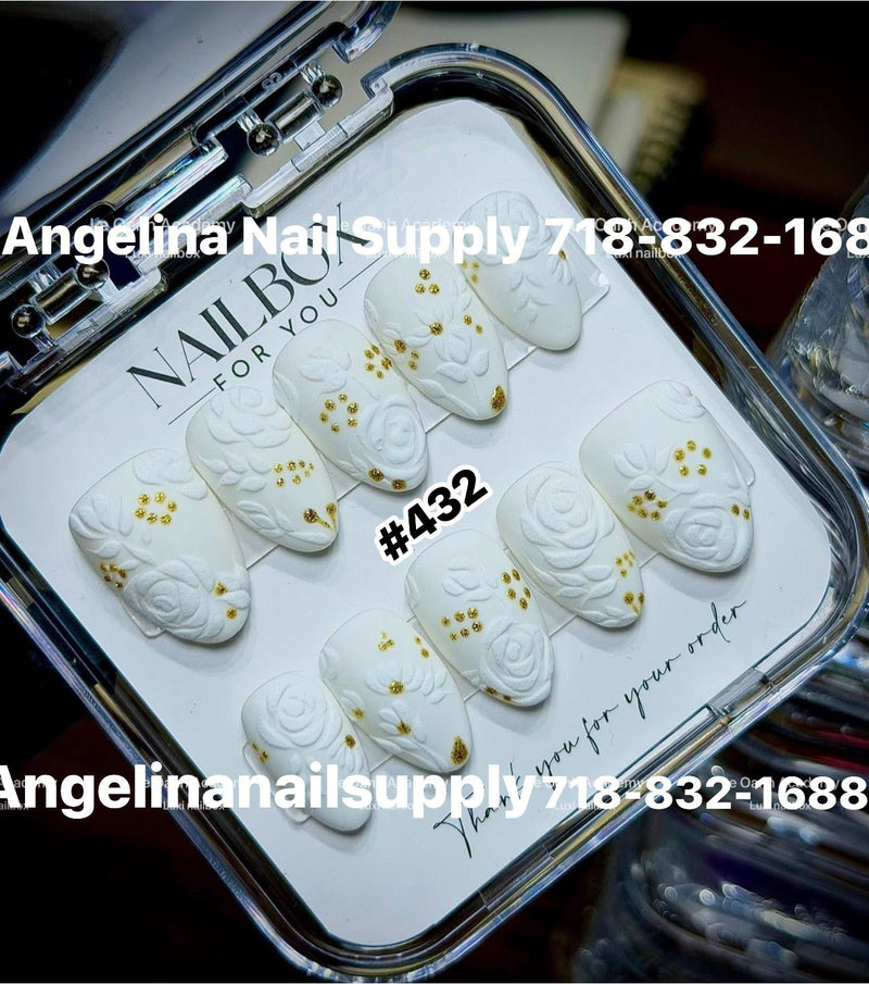 Angelina Handmade Custom Press-On | 420-449 - Angelina Nail Supply NYC