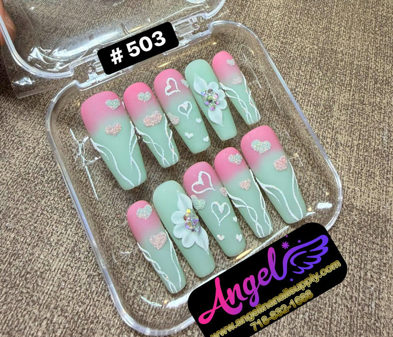 Angelina Handmade Custom Press-On | 480-509 - Angelina Nail Supply NYC