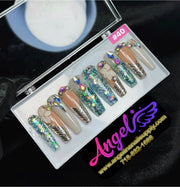 Angelina Handmade Custom Press-On | Long Nail Design 030-059 - Angelina Nail Supply NYC